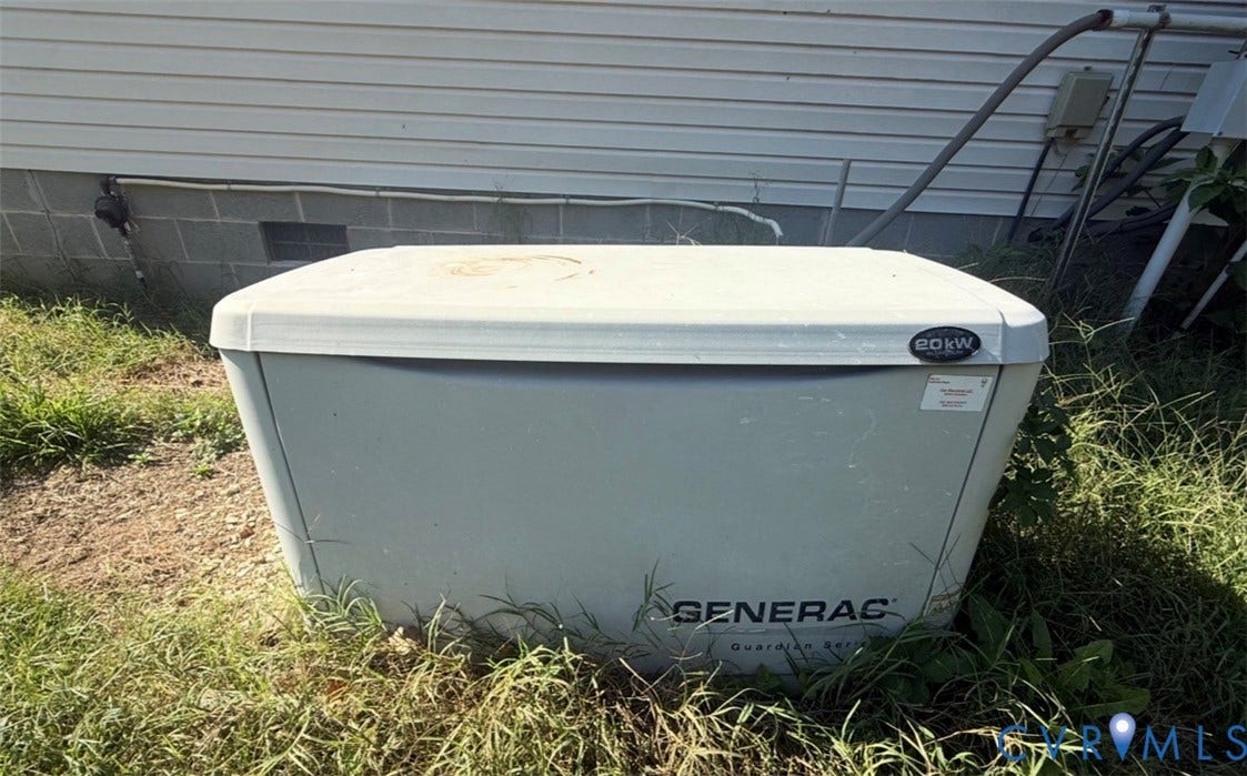 26691 Bell Road, Amelia, VA 23002 20kW Generac Guardian Series whole-home standby generator
