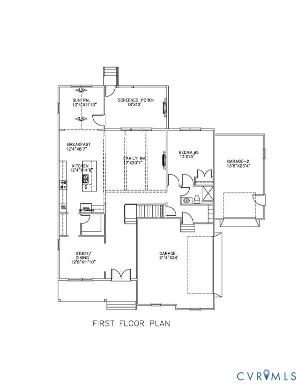 2851 Old Pump Road, Preserve At John Rolfe, Henrico, VA 23233 Floor plan