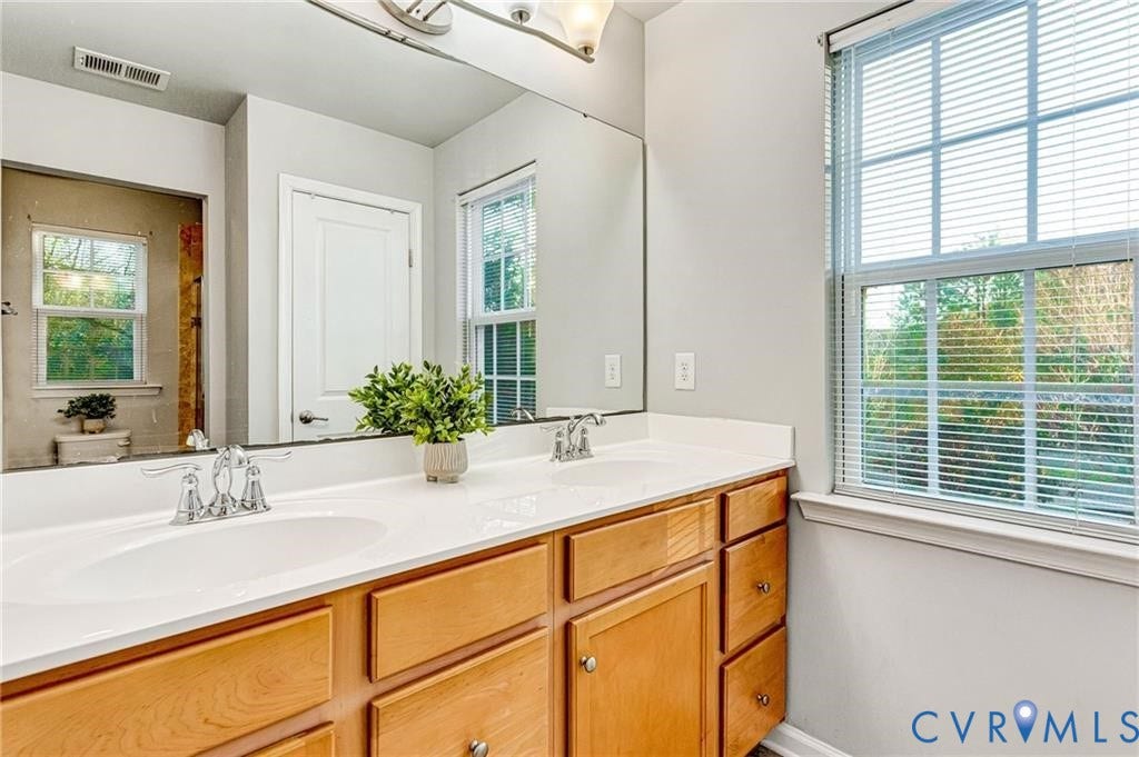 11600 Vicars Ridge Lane, Henrico, VA 23059 Full bathroom featuring plenty of natural light, visible vents, and a sink