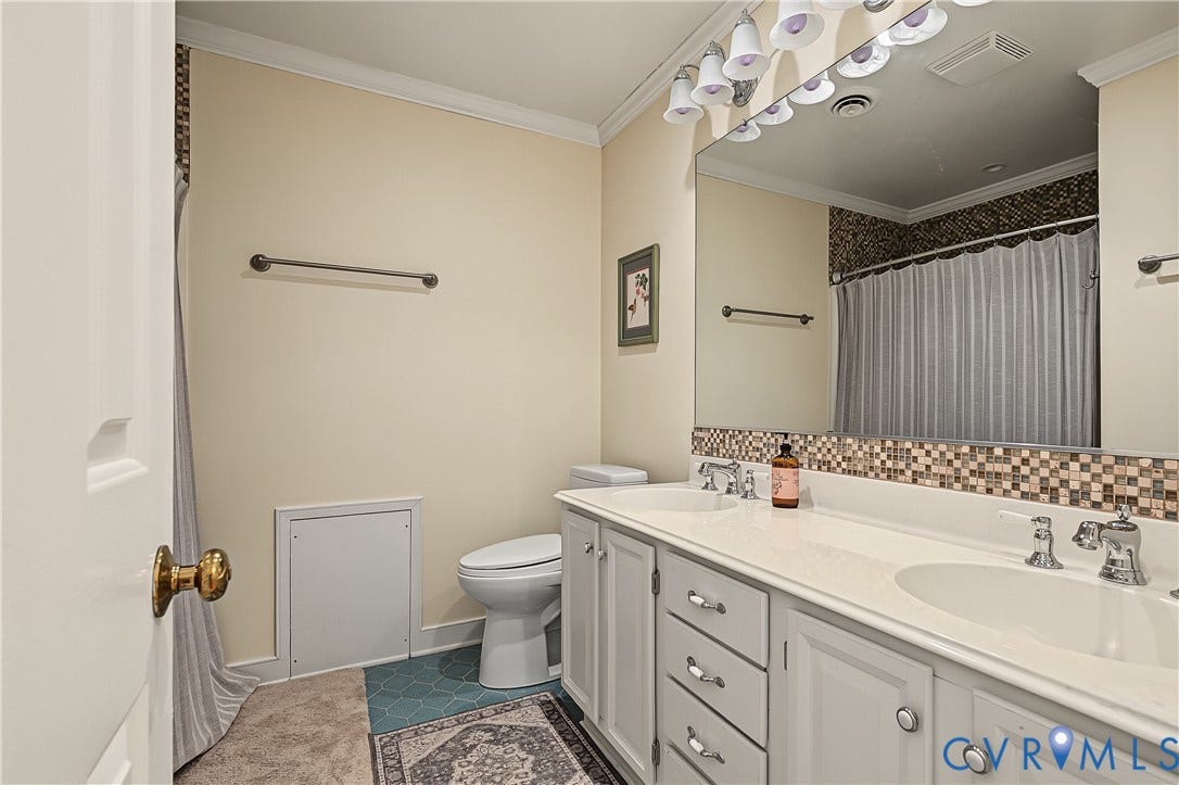 Hallway bathroom
