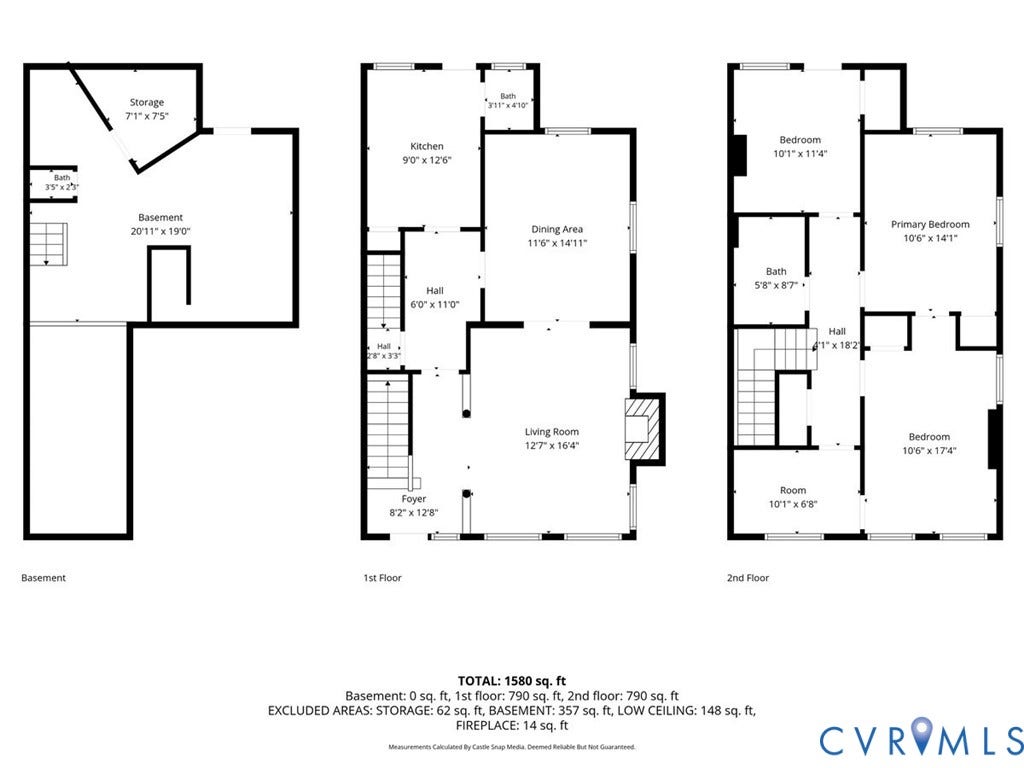 210 W Graham Road, Richmond, VA 23222 Floor plan