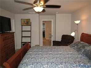 2210 Palm Court, Sandston, VA 23150 Ceiling-mounted multi-blade fan with central light fixture