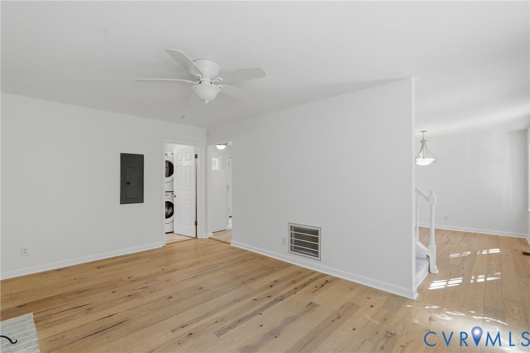 12506 Mandolin Drive, Chesterfield, VA 23113 Wood-finish flooring, white ceiling fan, and recessed ceiling lighting