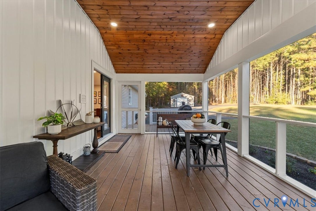1540 Hollow Log Drive, Foxrest, Powhatan, VA 23139 Screened porch