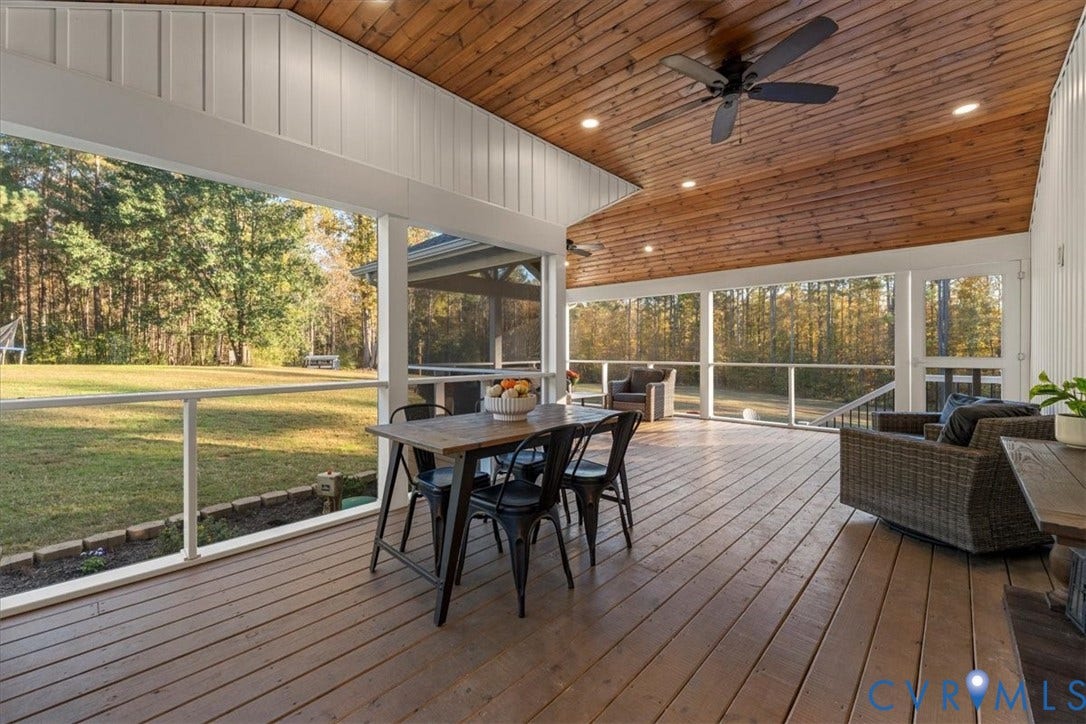 1540 Hollow Log Drive, Foxrest, Powhatan, VA 23139 Screened porch