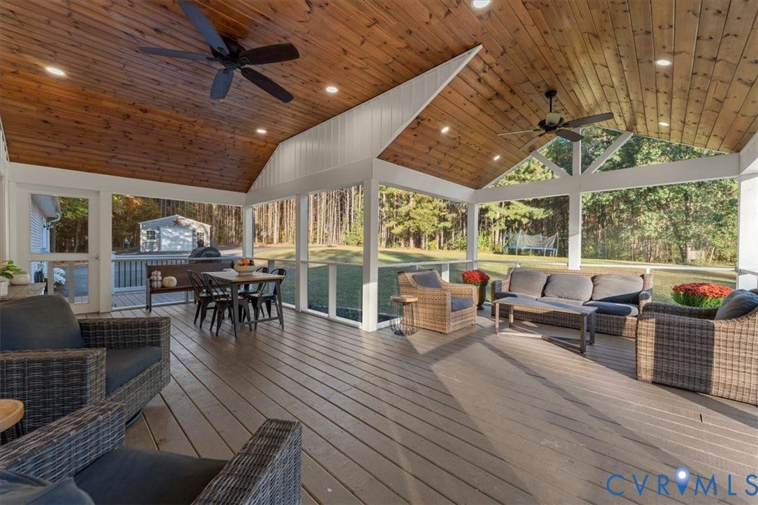 1540 Hollow Log Drive, Foxrest, Powhatan, VA 23139 Screened porch