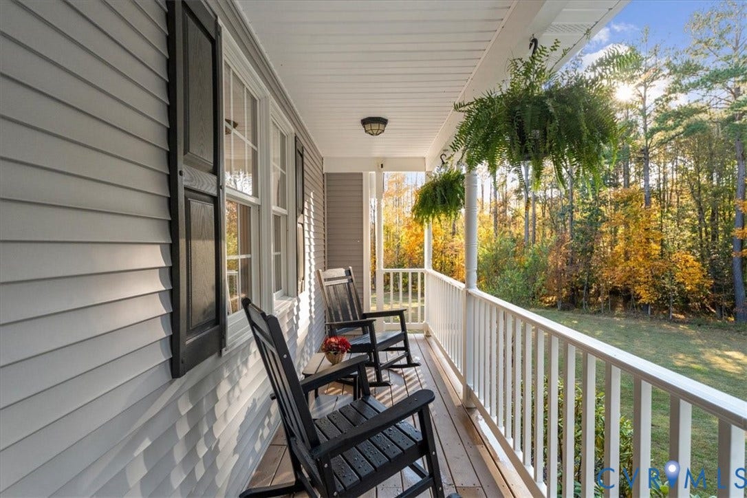 1540 Hollow Log Drive, Foxrest, Powhatan, VA 23139 Front Porch