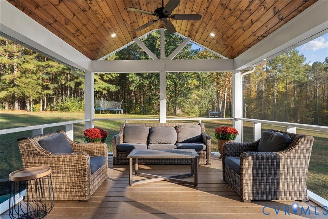 1540 Hollow Log Drive, Foxrest, Powhatan, VA 23139 Screened-porch