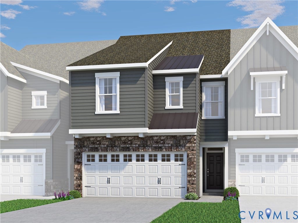 10971 Rushing Rapids Lane, River Mill Townhomes, Glen Allen, VA 23059 Braxton B - Home is under construction.