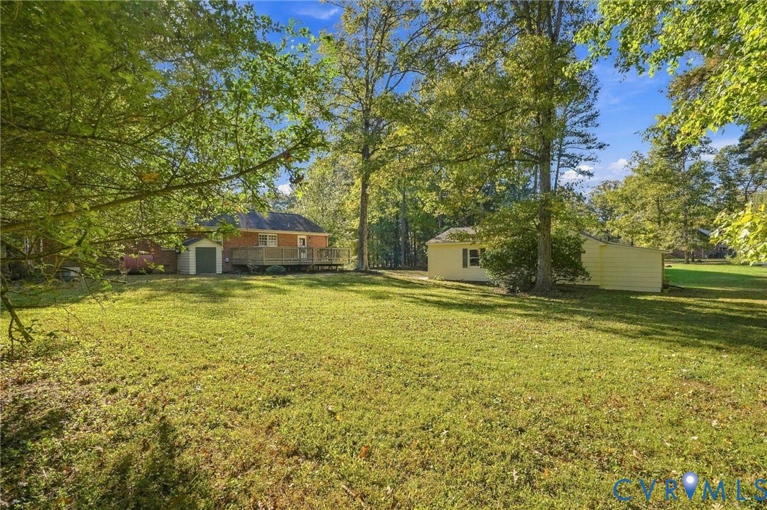 10995 Linderwood Drive, Forest Lake Hills, Mechanicsville, VA 23116 View from rear of the lot