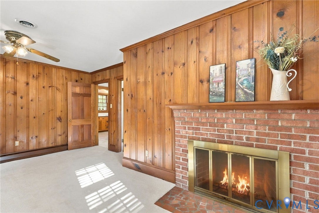 10995 Linderwood Drive, Forest Lake Hills, Mechanicsville, VA 23116 with second wood burning fireplace