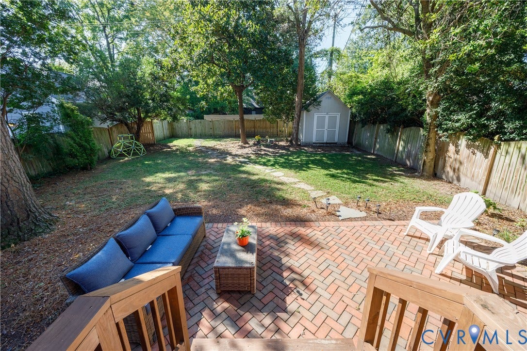 4810 W Seminary Avenue, Richmond, VA 23227 new herringbone brick patio and walkway