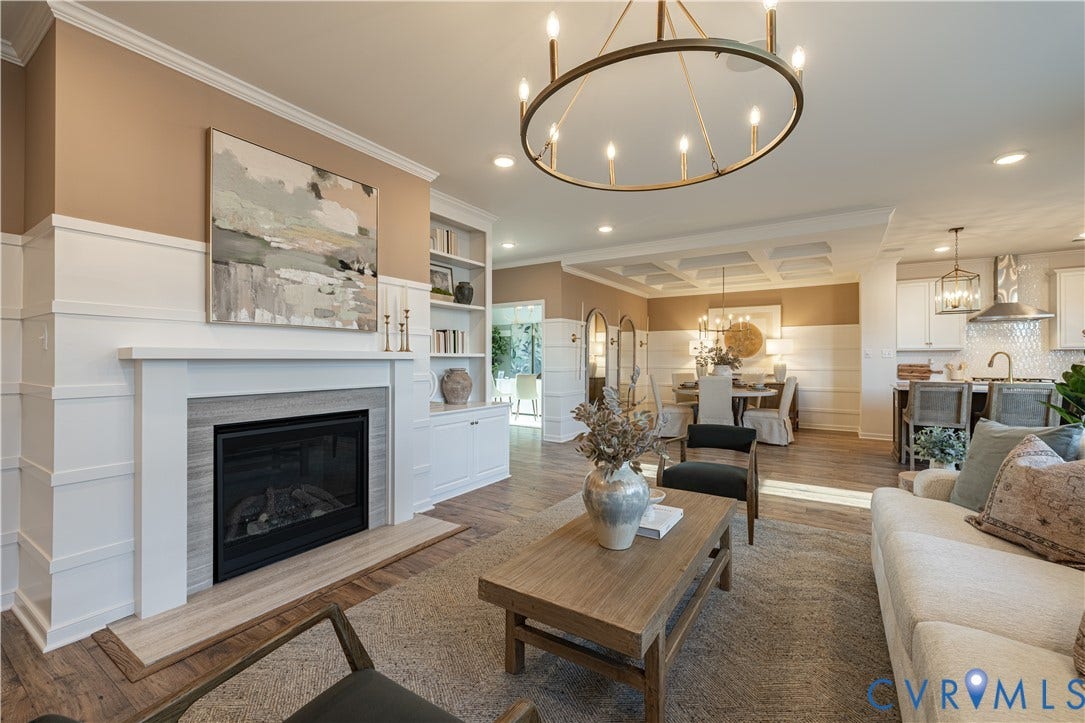 6611 Mayland Ridge Lane, The Villas At Swift Creek, Moseley, VA 23120 Photo from Boone Homes Gallery; photo of similar home, not home for sale; upgrades shown