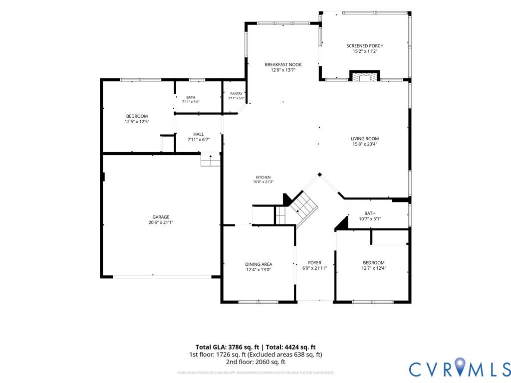 2613 Lilybank Place, NewMarket At RounTrey, Midlothian, VA 23112 Floor plan
