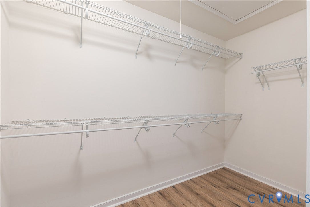 Primary bedroom large walk-in closet