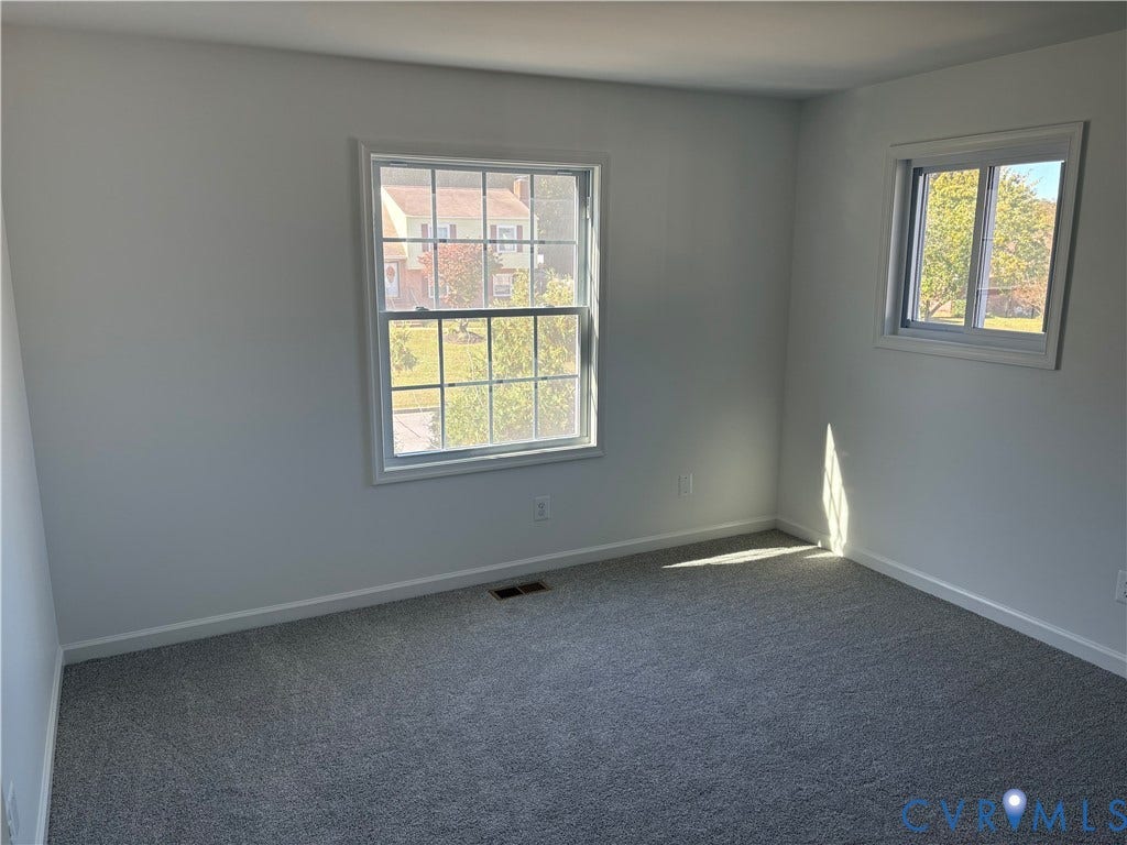 1708 Shewalt Drive, Fairfield, VA 23228 Bedroom 3 featuring neutral-toned carpeting and double-hung windows with exterior grid muntins