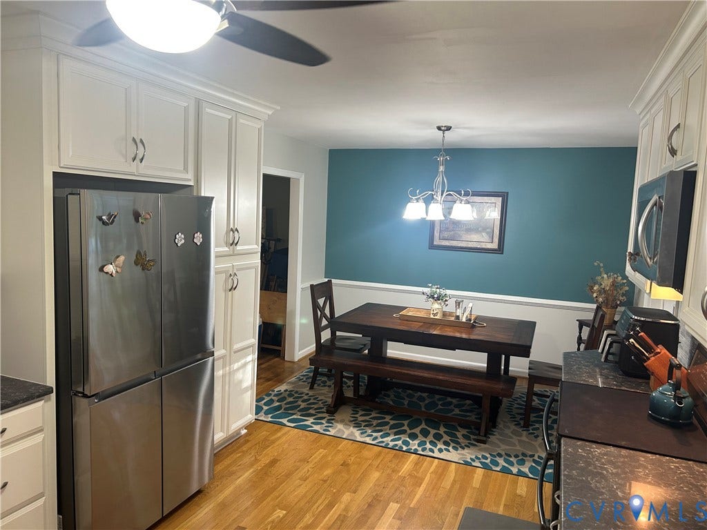 1120 Black Heath Road, Robious/Huguenot, Midlothian, VA 23113 Kitchen opens into dining space.