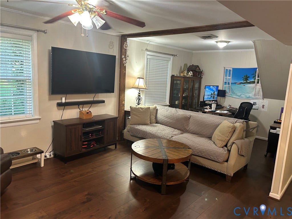 1120 Black Heath Road, Robious/Huguenot, Midlothian, VA 23113 LVT flooring, open concept, gas-burning fireplace insert.