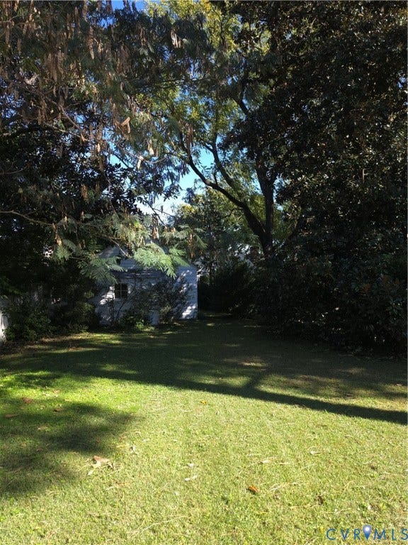 4114 Crestwood Road, Established, Richmond, VA 23227 Expansive rear lawn featuring mature hardwood trees and shaded ground cover