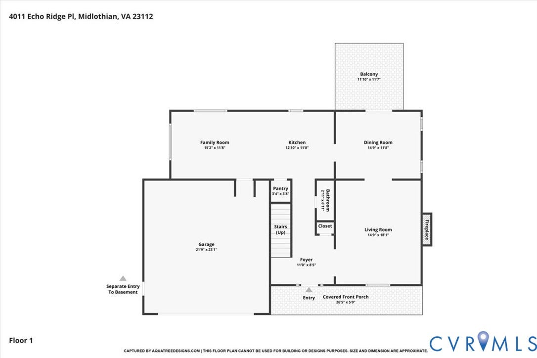 4011 Echo Ridge Place, Midlothian, VA 23112 1st Floor
