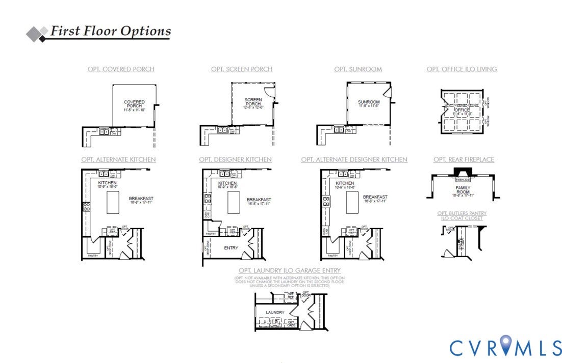 3912 Jett Court, Olivers Trail, Gum Spring, VA 23065 First Floor Options