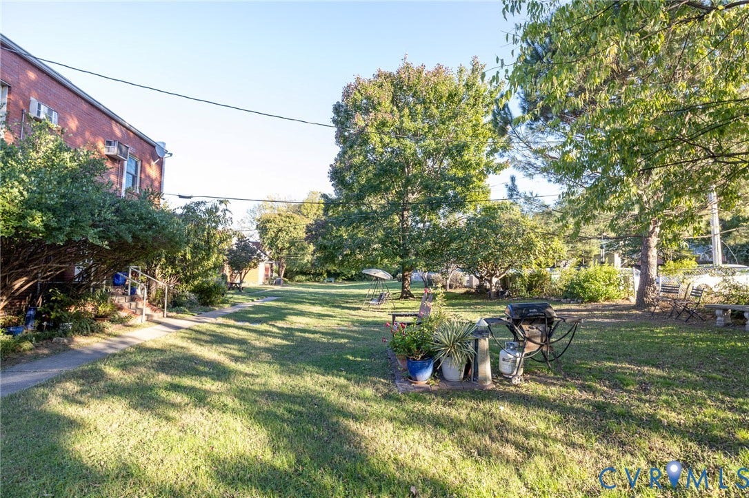 3521 Hanover Avenue, #B, Richmond, VA 23221 Shared Green Space, Off Street Parking to the right