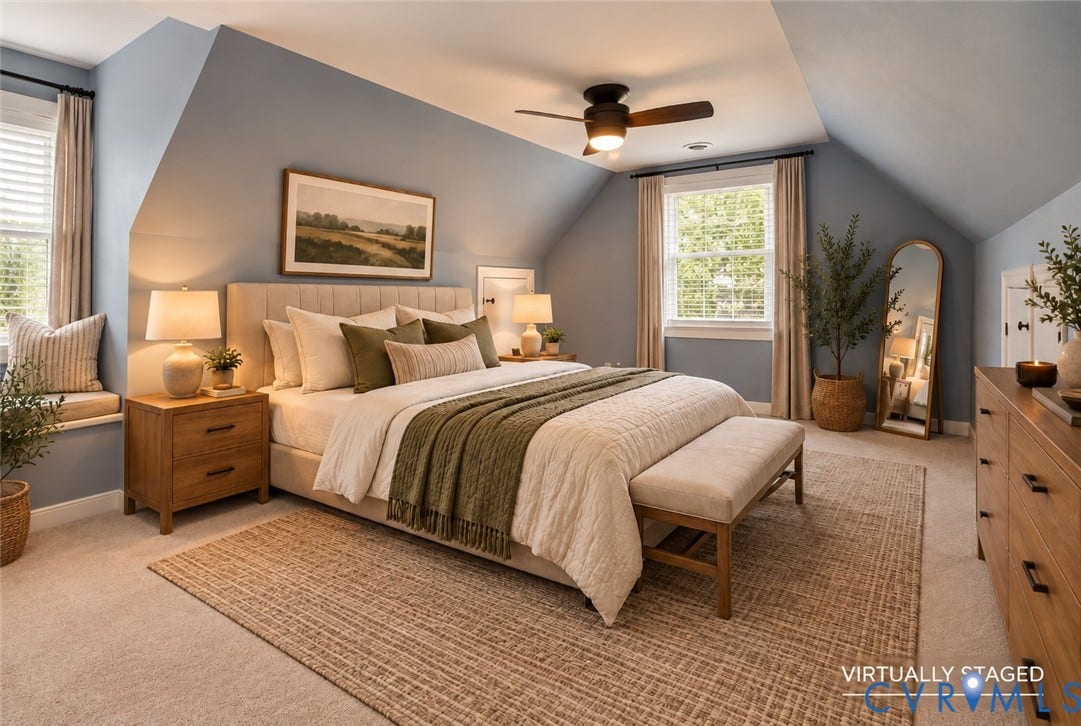 2137 Scarlet Mill Lane, Powhatan, VA 23139 Bedroom featuring vaulted ceilings, dormer window with integrated bench seating, and a ceiling-mounted light fixture