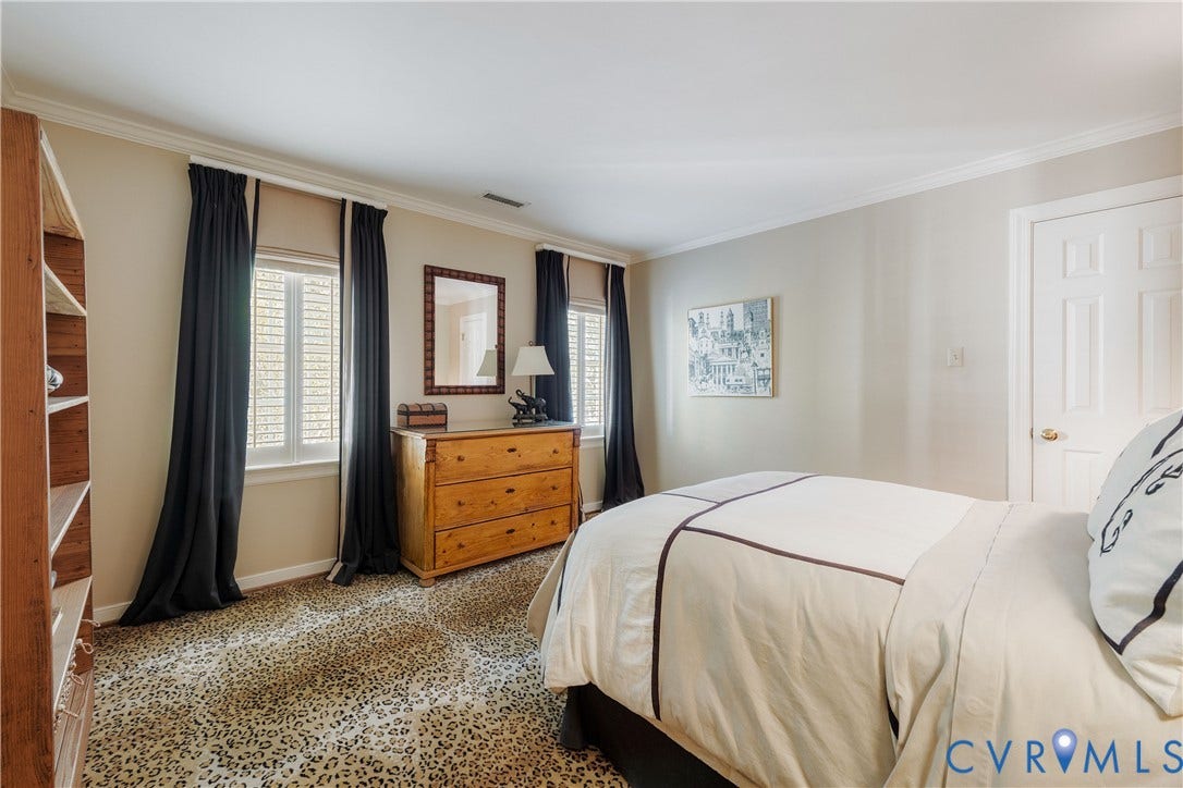 205 Poplar Lane, South Of Cary Street Rd, Richmond, VA 23226 Bedroom Four with plantation shutters