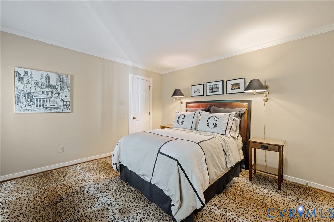 205 Poplar Lane, South Of Cary Street Rd, Richmond, VA 23226 Bedroom Four has a walk-in closet with access to the huge attic space, enjoyed by the current owner for wrapping space, work space and storage.