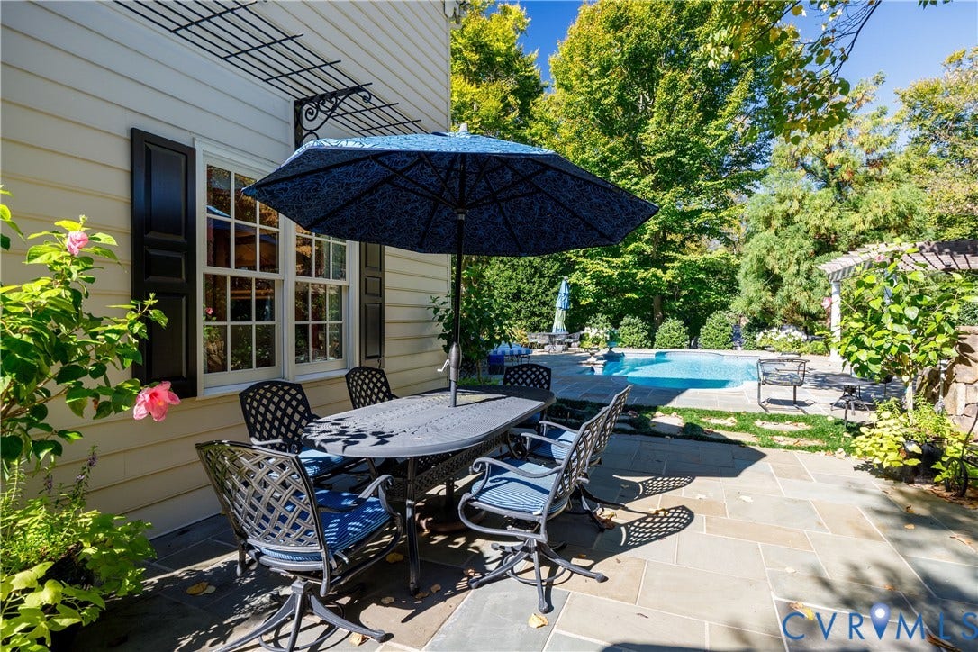 205 Poplar Lane, South Of Cary Street Rd, Richmond, VA 23226 View toward the pool