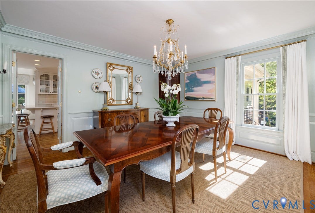 205 Poplar Lane, South Of Cary Street Rd, Richmond, VA 23226 Double doors give access to the kitchen.