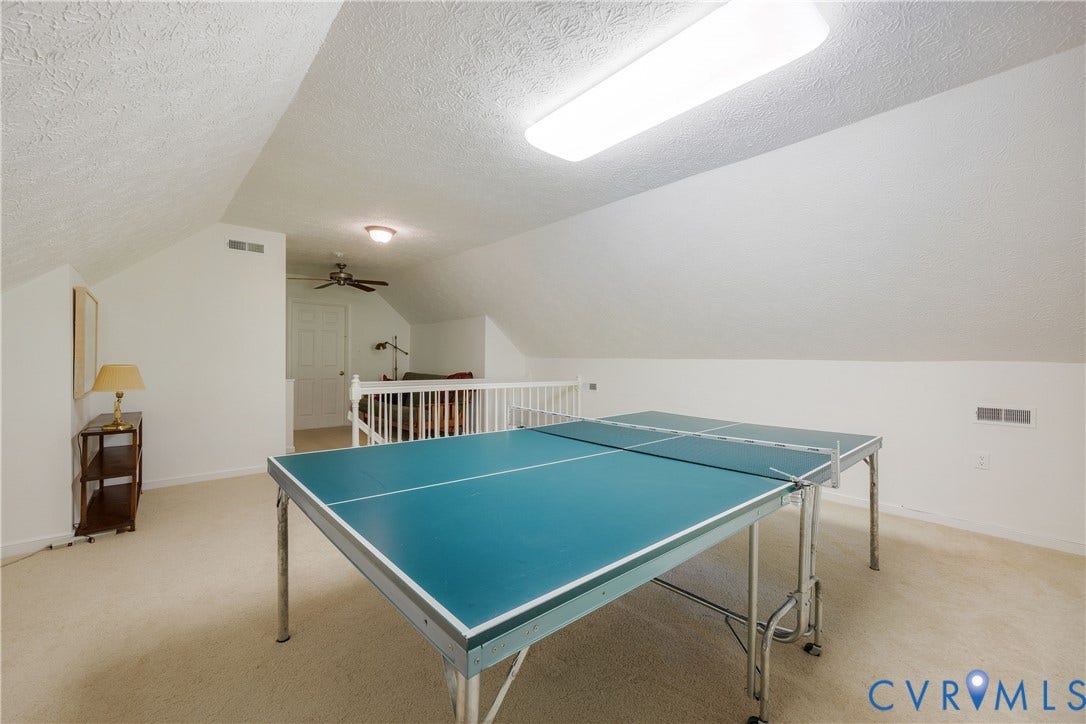 205 Poplar Lane, South Of Cary Street Rd, Richmond, VA 23226 Third floor bonus room is a great hang-out space with room for a ping pong table.