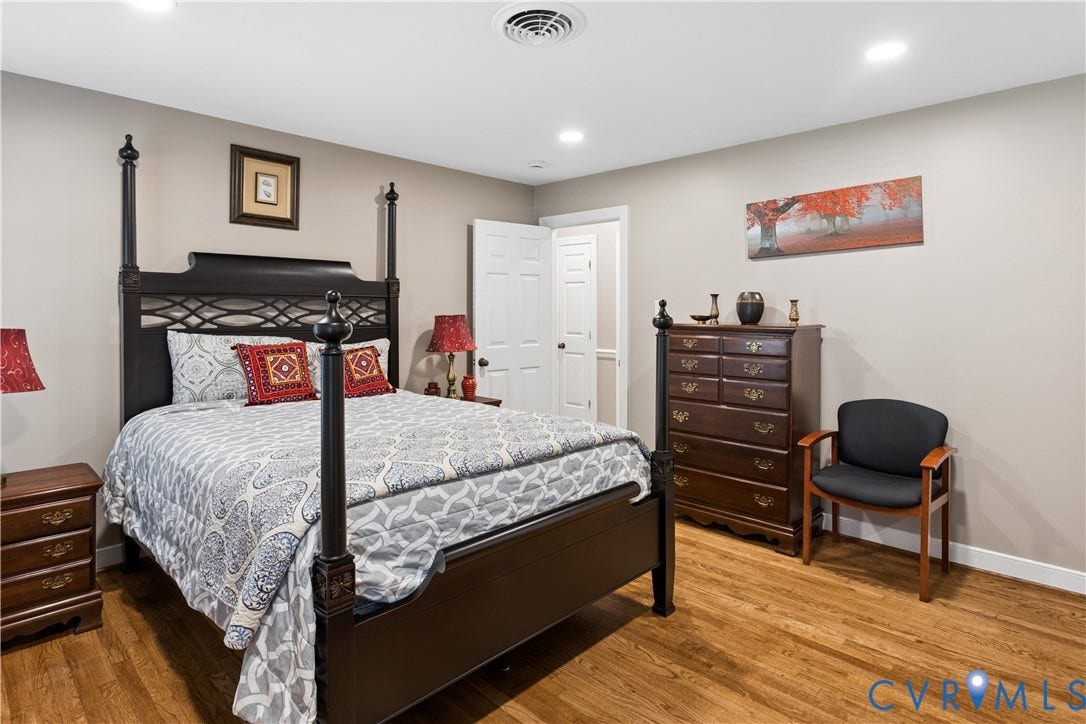 327 Huddersfield Drive, Chesterfield, VA 23236 Interior space featuring wood-finish flooring, neutral wall paint, and recessed lighting