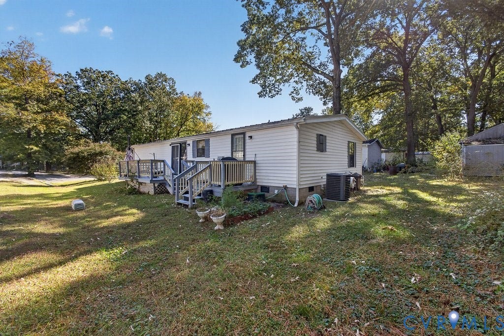 17004 Fiala Drive, Chesterfield, VA 23834 Exterior view, back of home