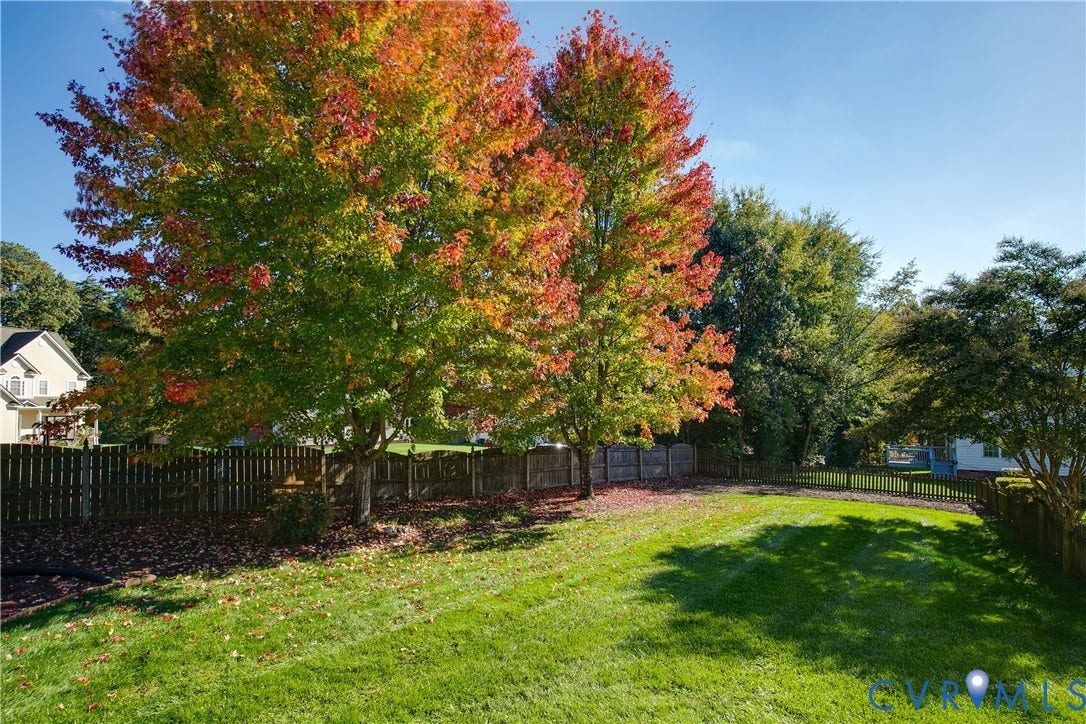 9607 Hill Trace Court, Hill Trace Subdivision, Glen Allen, VA 23060 Rear - Double lot