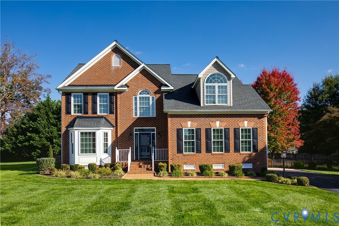 9607 Hill Trace Court, Hill Trace Subdivision, Glen Allen, VA 23060 built in 2005, brick and hardiplank
