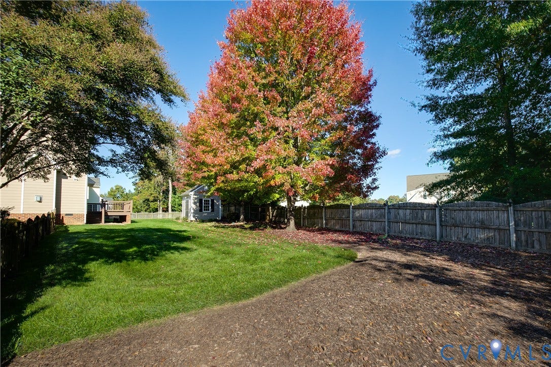 9607 Hill Trace Court, Hill Trace Subdivision, Glen Allen, VA 23060 Rear - Double lot