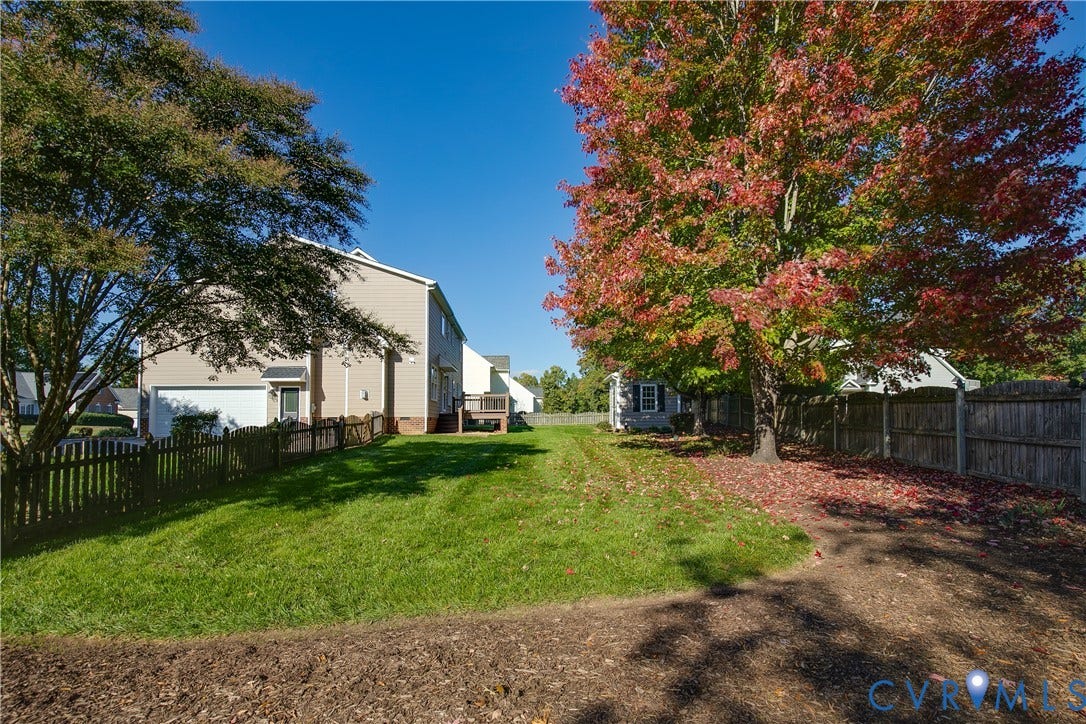 9607 Hill Trace Court, Hill Trace Subdivision, Glen Allen, VA 23060 Rear - Double lot