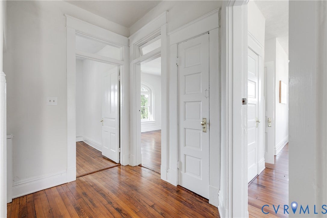 2005 Barton Avenue, Barton Heights, Richmond, VA 23222 Hardwood flooring, five-panel interior doors, transom windows, and period-style door casings