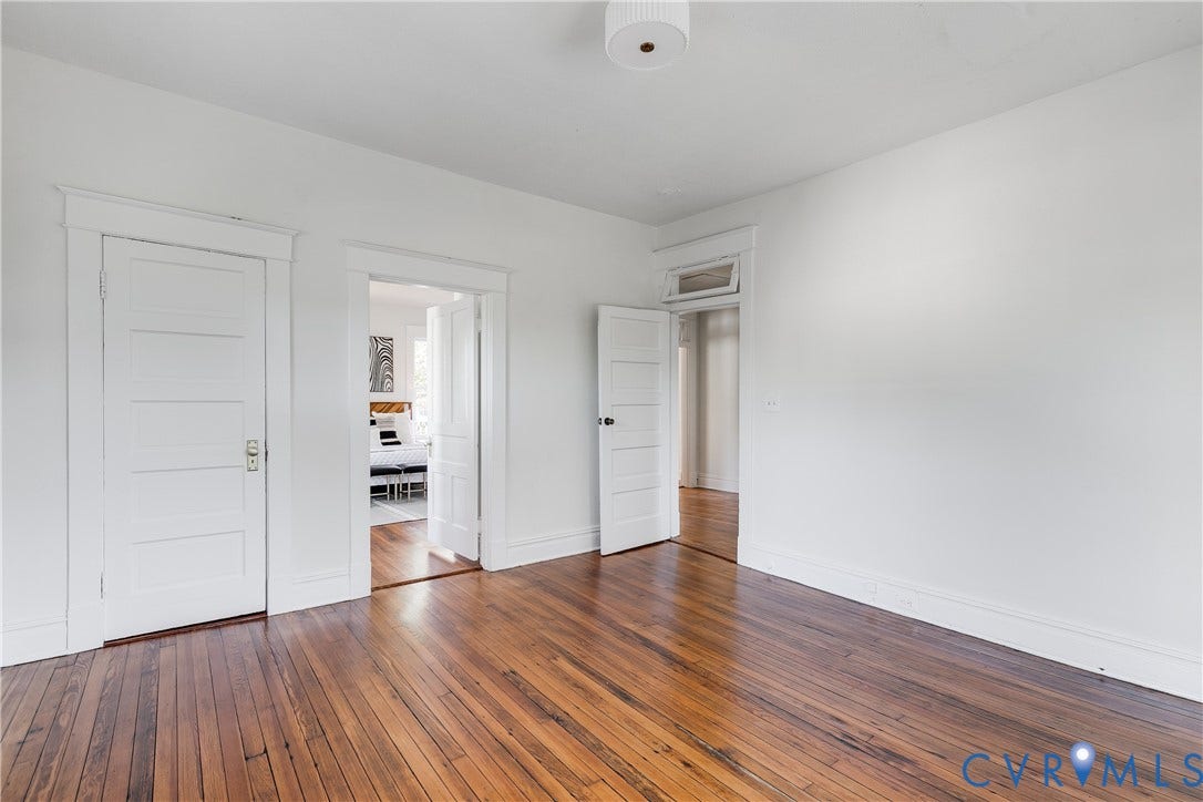 2005 Barton Avenue, Barton Heights, Richmond, VA 23222 Wood-finish flooring, multi-panel interior doors, crisp white trim, and a transom window