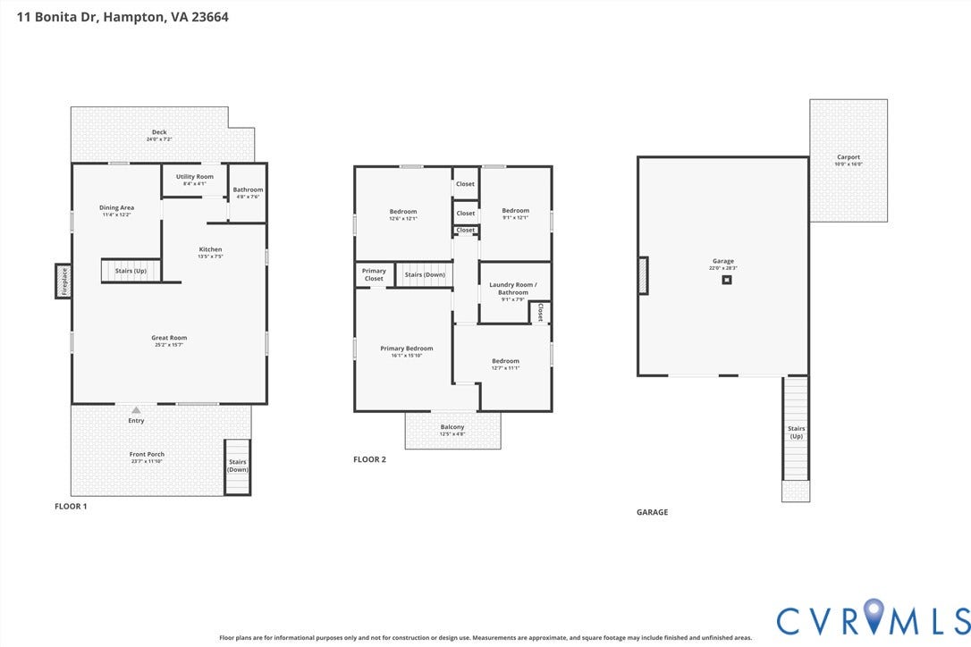 11 Bonita Drive, Hampton, VA 23664 Floor plan