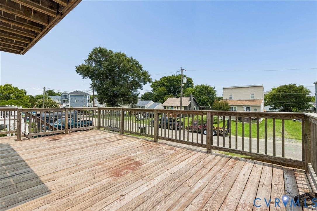 11 Bonita Drive, Hampton, VA 23664 Elevated wood deck featuring a wooden railing and a plank surface