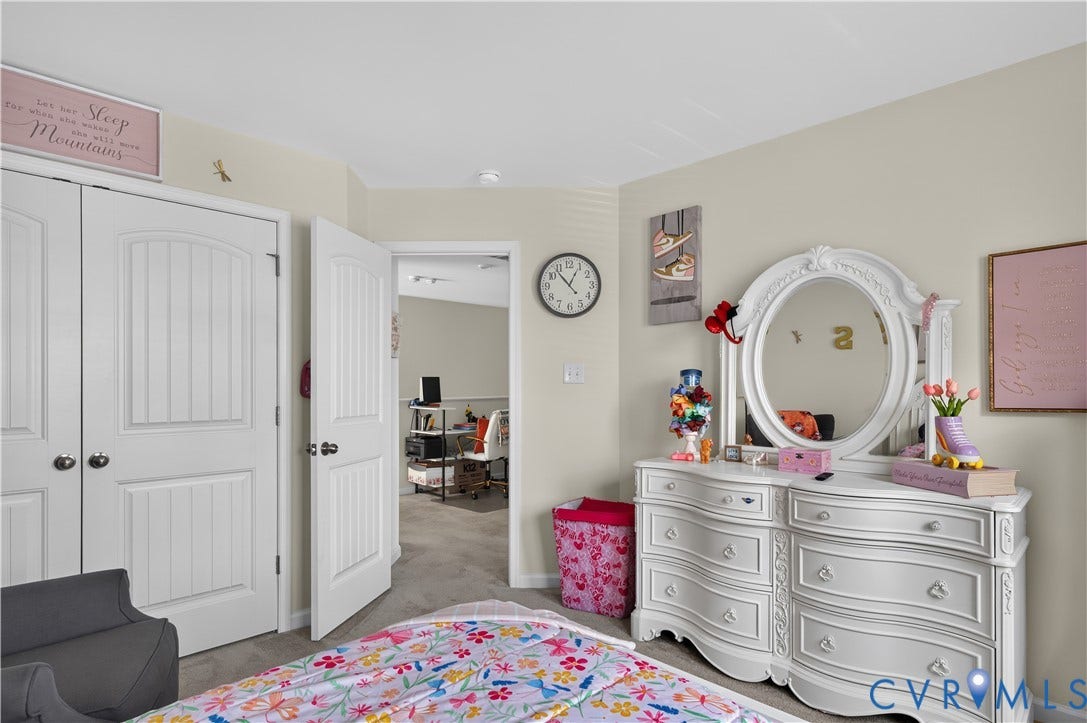 2230 Nightfall Drive, Chesterfield, VA 23236 Room featuring neutral-toned walls, carpeting, and two-panel arch-top interior doors
