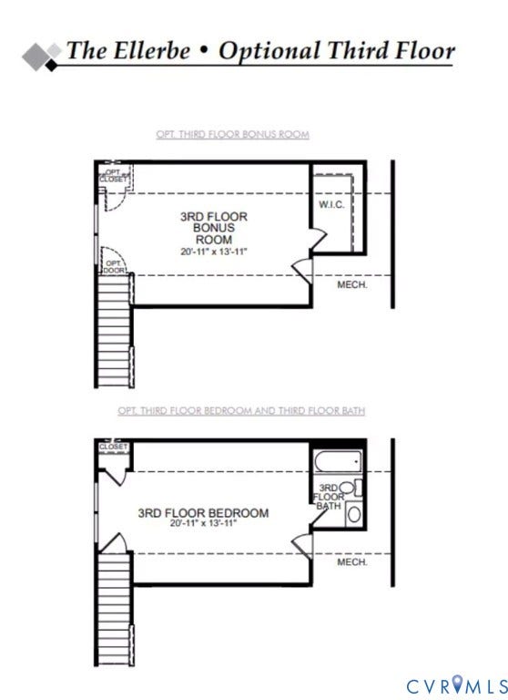 9214 Greenwood Boulevard, Greenwood Estates, New Kent, VA 23124 Optional Third Floor