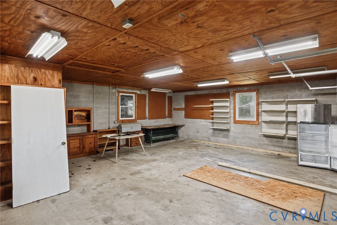 1629 Chippewa Lane, Powhatan, VA 23139 inside of garage with electricity and water