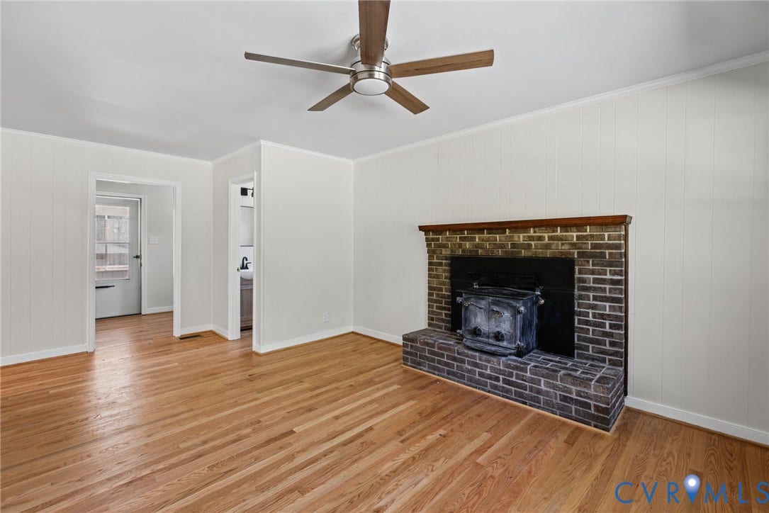 1629 Chippewa Lane, Powhatan, VA 23139 Cozy with hardwood floors and wood stove