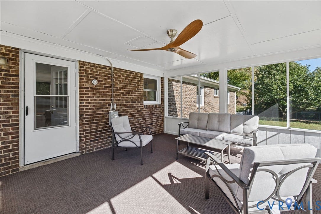 1629 Chippewa Lane, Powhatan, VA 23139 screen porch
