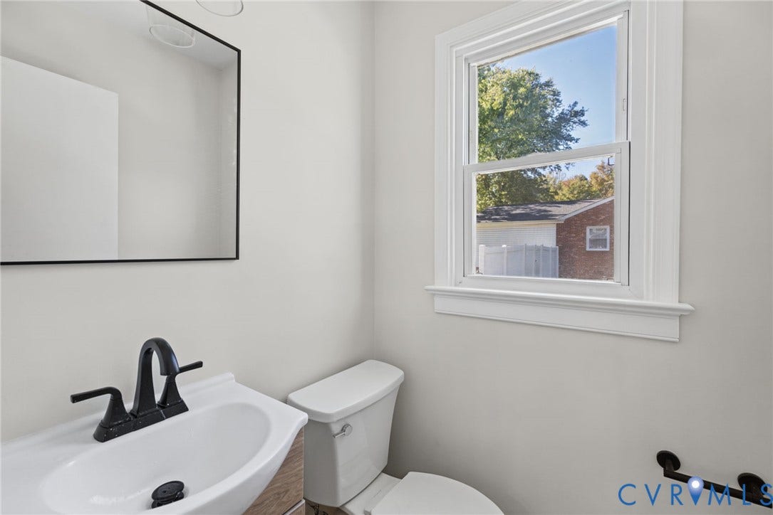 1629 Chippewa Lane, Powhatan, VA 23139 1/2 bath, renovated, new vanity, toilet