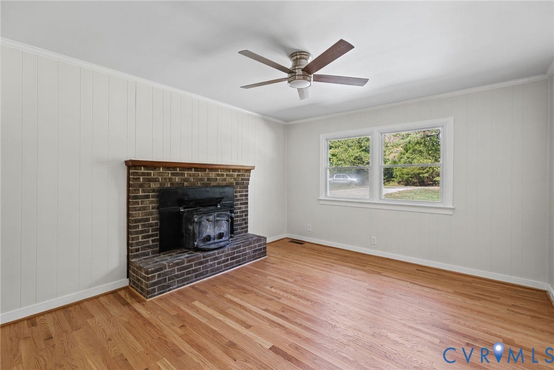 1629 Chippewa Lane, Powhatan, VA 23139 Cozy with hardwood floors and wood stove