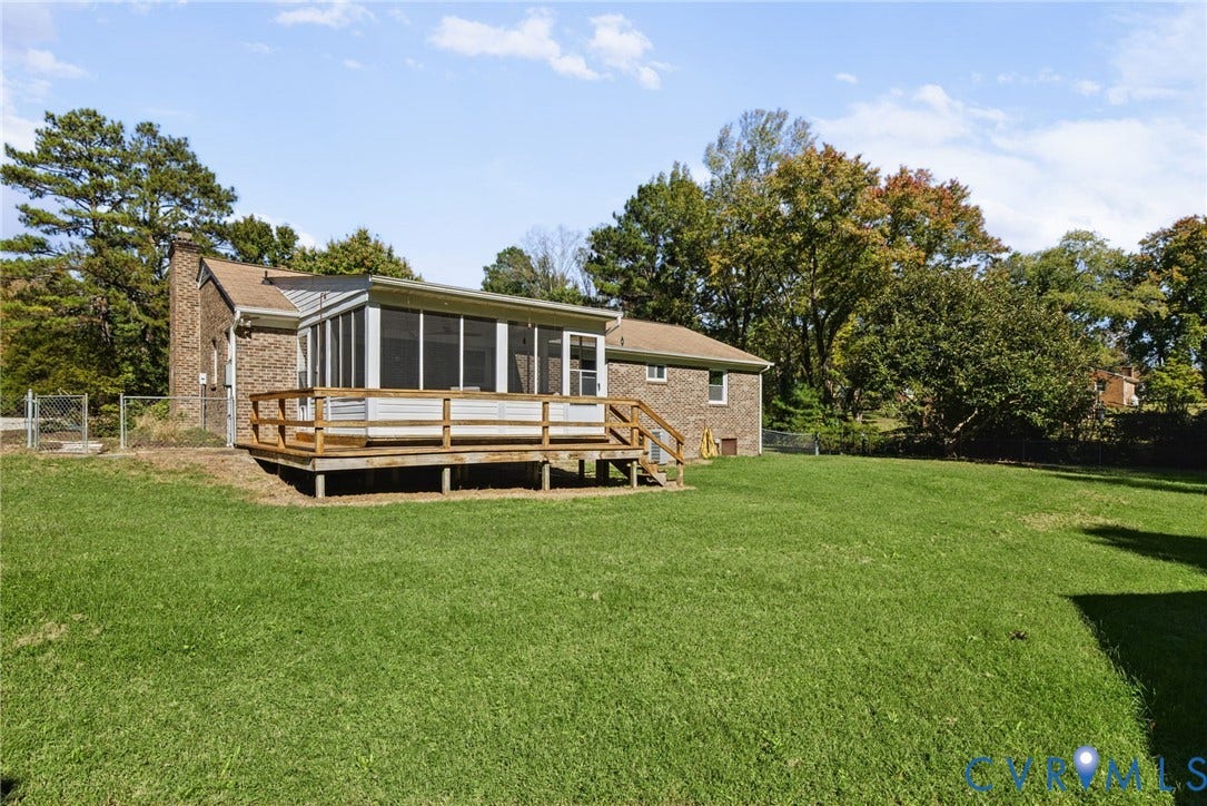 1629 Chippewa Lane, Powhatan, VA 23139 back of house